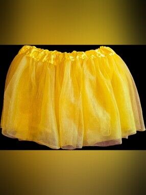 Party City Yellow Tulle Tutu Skirt